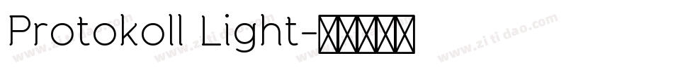 Protokoll Light字体转换